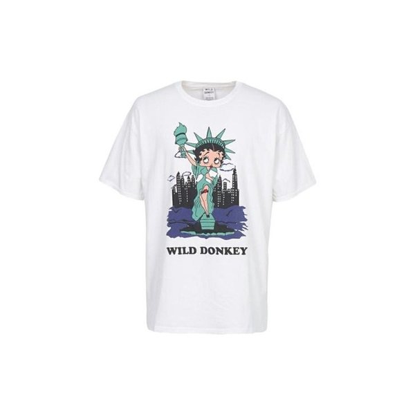 26SS 와일드 동키 반팔 티셔츠 BETTY LIBERTY TSHIRT WHITE DOM