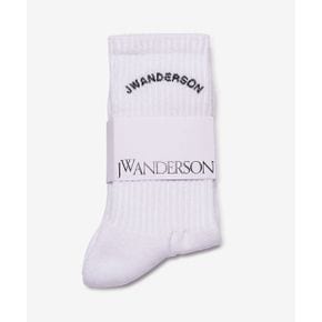 J.W.ANDERSON JWA 아치 로고 양말 - 화이트 KW0855YN0250001