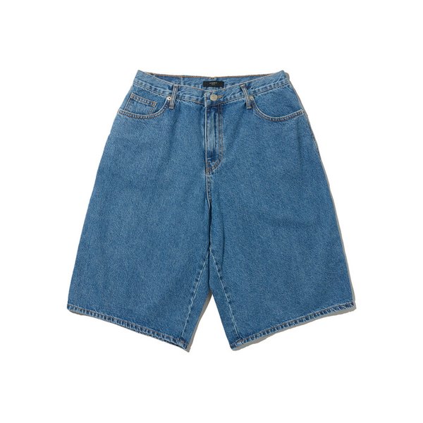 베이직 데님 버뮤다 팬츠 (중청)