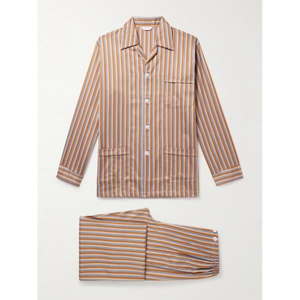 데렉 로즈 웰링턴 스트라이프 코튼 포플린 파자마 세트 46376663162965319