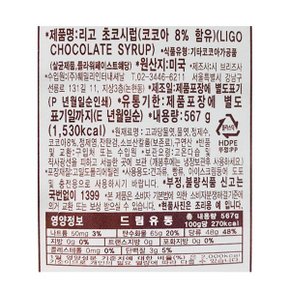 ) 초코시럽 567g / 빙수재료