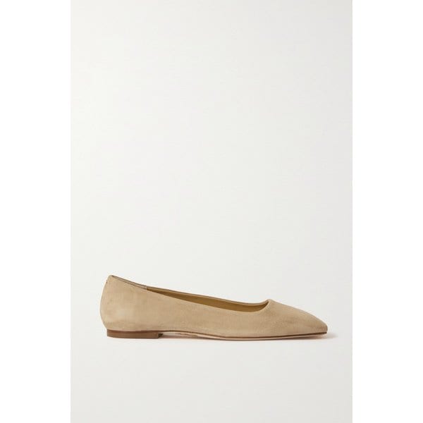 에이디 아이다 스웨이드 발레리나 플랫 베이지 25185454456995814