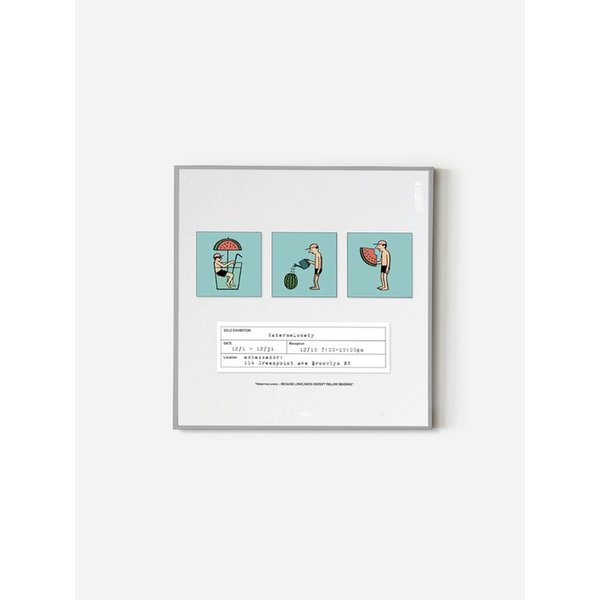 인테리어 포스터_WatermeLonely (400 x 400 정사각)