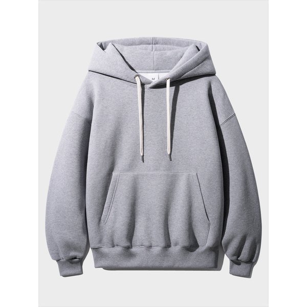 뉴데일리 무지 후드 그레이 HHHD3510