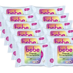  유럽직구 bebe 베베 클렌징 티슈 코코넛 워터 25매 12팩