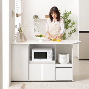 알렉스 1500 LPM상판 반타원형 아일랜드홈바