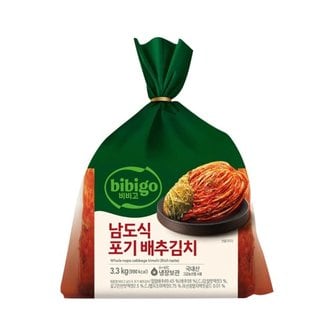 CJ제일제당 비비고 포기배추김치 더 풍부한 맛 3.3kg x1개