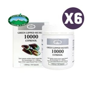 초록입홍합 10000mg 180정X6개