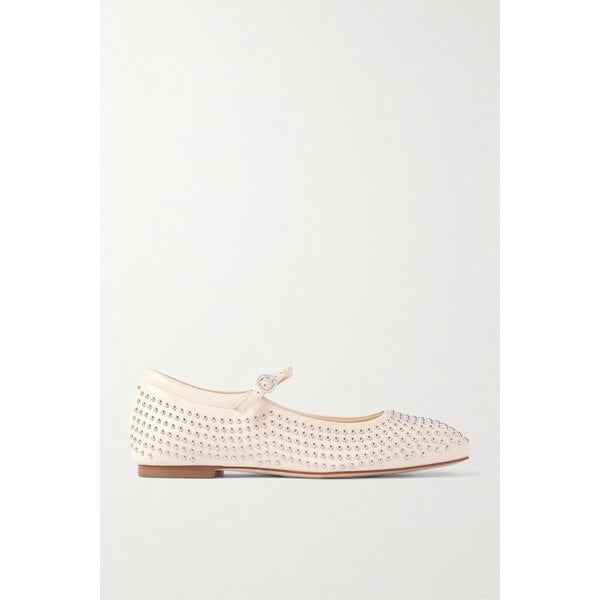 에이디 우마 스터드 가죽 메리 제인 발레리나 플랫 크림 46376663162907288