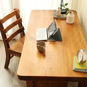 소나무 통원목 서재 책상세트(책상1500+의자) 네추럴
