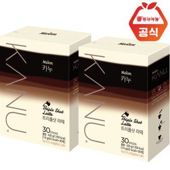 동서 맥심 카누 트리플샷라떼 30T x2개