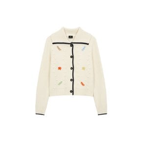 [PS PAUL SMITH] 여성 울 블렌드 빅 카라 가디건 5744128503000