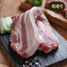 1등 제주흑돼지 오겹살 야외바베큐용 (2.5cm~3cm)  500g