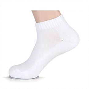 남성 무지 기본 데일리 단목 양말 흰색(WB1B664)