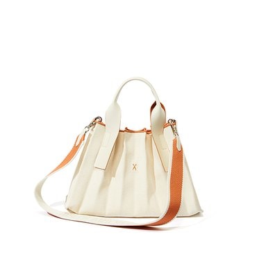 조셉앤스테이시 Lucky Pleats Canvas Tote S Ivory_Cream