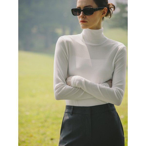 Mesh Half-Neck Base Layer (beige)