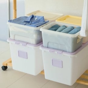 1+1 스퀘어 리빙박스 72L 수납정리함 공간박스 정리함