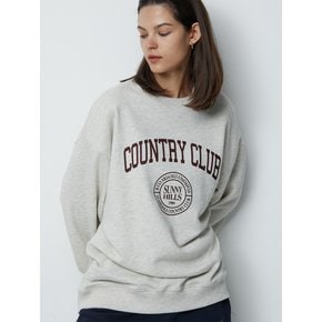 COUNTRY CLUB SWEATSHIRTS (MELANGE IVORY)