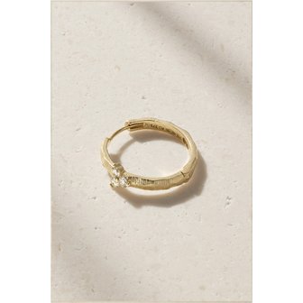 PASCALE MONVOISIN 파스칼 몽부아쟁 가비 N°2 9캐럿 골드 다이아몬드 싱글 후프 귀걸이 46376663162909361