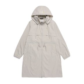 N251WFT083 여성 시그너스 우븐 롱 풀집업  MOURNING BEIGE