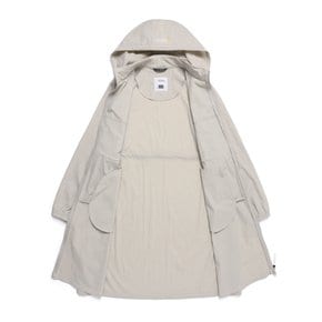 N251WFT083 여성 시그너스 우븐 롱 풀집업  MOURNING BEIGE