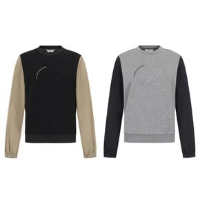 25FW (421E3TR306) 여성 엠보 심볼 텍스처 블록 스트링 티셔츠