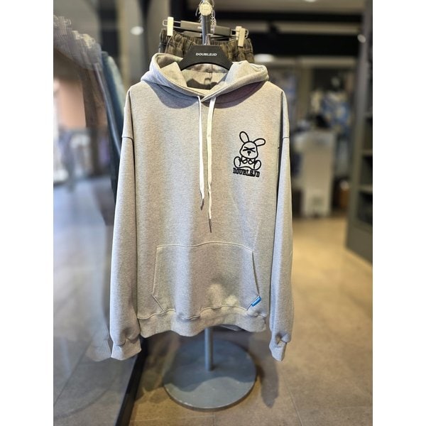 [시흥점] 부클토끼 자수 세미오버핏 후드티 (남여공용)/JGET30903GY