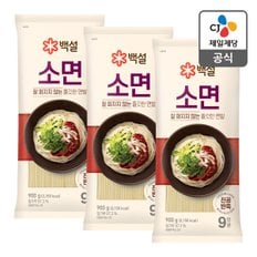 CJ제일제당 [본사배송] 백설 소면 900g X 3개