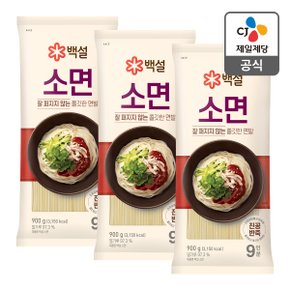 [본사배송] 백설 소면 900g X 3개