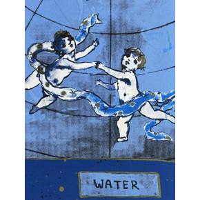 Zodiac Flag 스카프 FW26 F001AWATERSKTLWATER 7538677