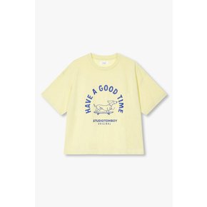 애니멀 그래픽 프린트 티셔츠 9195222323021