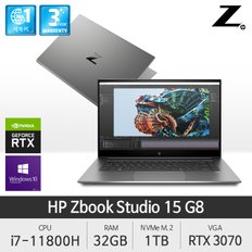 Zbook Studio 15 G8 3K0S2AV 15.6인치/UHD/i7-11800H/32GB/1TB SSD/RTX 3070/W10P