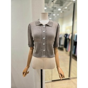 플라스틱아일랜드 [부산점] 조직변형 카라 니트 가디건(PQ2KG732)