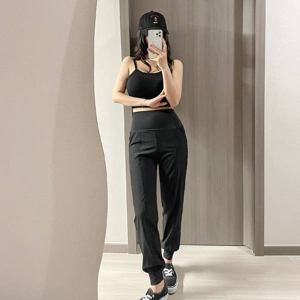 확대된 대표 글램핏 / SXL 하이웨스트 요가 필라테스 여자 운동복 조거핏 레깅스 팬츠
