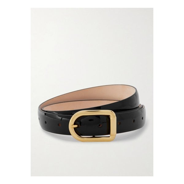 디앙슈 미자 페이턴트 가죽 벨트 블랙 46376663162899080