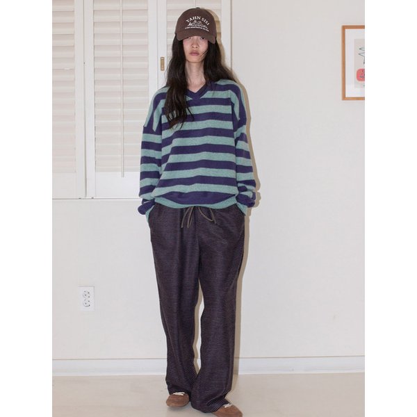 더블 레이어드 팬츠 - 퍼플