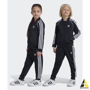 adidas 아디다스 KIDS 슈퍼스타 트랙수트 - 블랙 IX7624