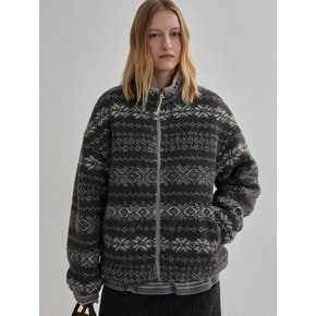 OVER-FIT FLEECE JUMPER (dust gray)