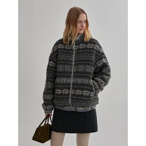 OVER-FIT FLEECE JUMPER (dust gray)