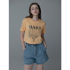 HOT AIRBALLOON CROP TSHIRT_YELLOW NAVY