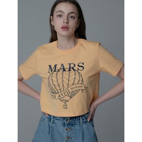 HOT AIRBALLOON CROP TSHIRT_YELLOW NAVY