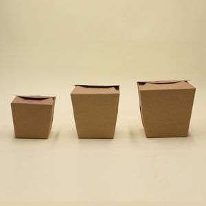  이지포장 딤섬용기 소형 크라프트 무지 500개 종이 접시 포장 상자 일회용