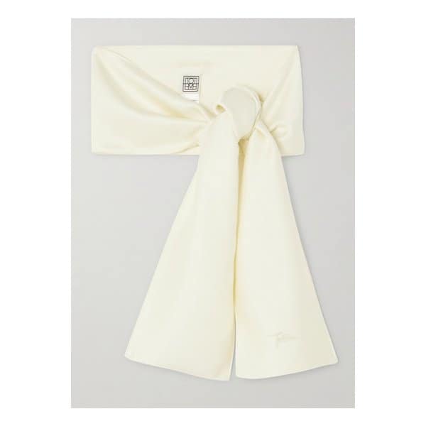 새틴 스카프 오프 화이트 1647597346890383