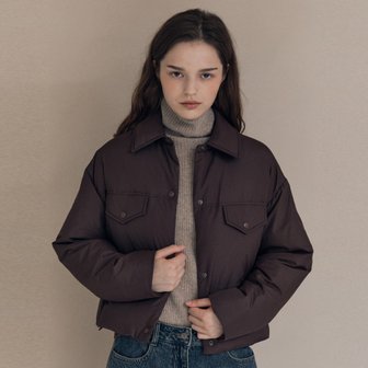 올앤썬드리 [여주점] 올앤선드리 셔츠 카라 숏다운 A5W9F803