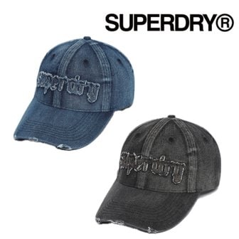 SUPERDRY [with NCT DREAM]빈티지 워시 데님 볼캡(SDUZCDO03)