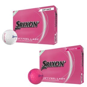 스릭슨 소프트필 레이디9 (Soft Feel) 골프공 2피스 화이트_GF