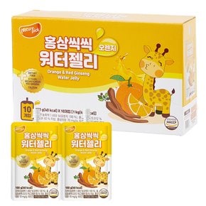 [네이처픽] 홍삼씩씩 워터젤리 오렌지맛 100g 10팩 어린이음료