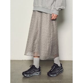 Dot See-through Layered Skirts_CTS609(3Color)