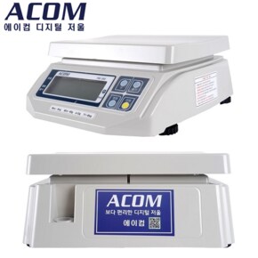 ACOM 보급형 전자저울 PW200-3A (MAX : 3kg - 1g) 아답터 포함 - 산업현장 - 소분실 - 농수산물 - 마트