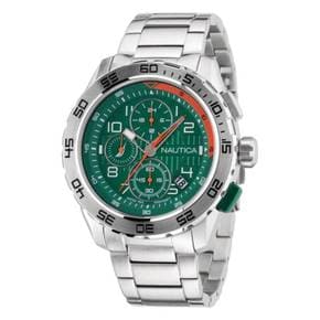 4866618 Nautica Mens Nst 101 Recycled Stainless Steel Chronograph Watch